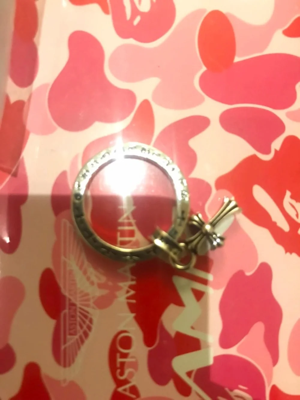 Chrome hearts, dagger cross hanging ring